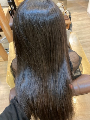 お客様髪質改善データ1357（梅雨対策ストレート）