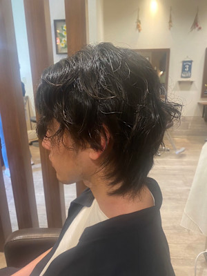 メンズウルフパーマ