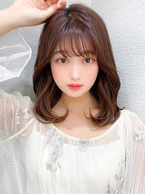 美髪/髪質改善/韓国/切りっぱなしボブ/フェイスレイヤー