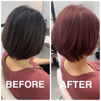 魅力倍増しカール/セミディ/シアカラー