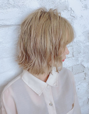 ミルクティーベージュ/ダブルカラー【池袋・池袋東口・池袋駅】