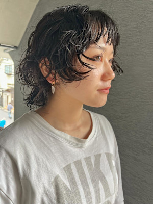 ハードパーマ　クルクルパーマ　ボブパーマ