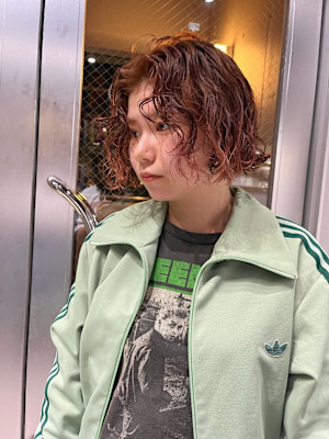 ハードパーマ　クルクルパーマ　ボブパーマ