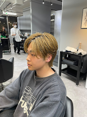 【un le pont梅田】刈り上げないメンズセンターパート