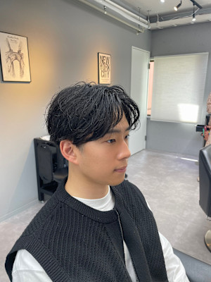 【un le pont梅田】爽やかメンズセンターパート