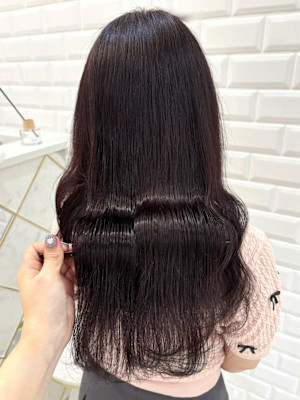 ブリーチなしでできるラベンダーピンク＊まゆ