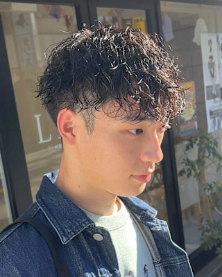 王道ツイストスパイラルパーマ！メンズヘア