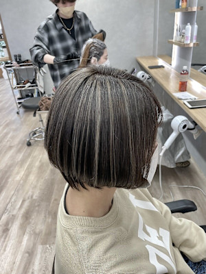 G 白髪ぼかしハイライト