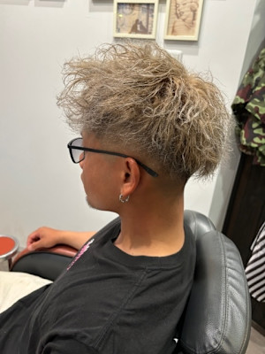 フェード×ハイトーン×パーマ