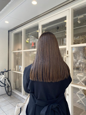 ぱっつんロング