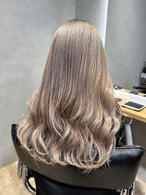 ダブルカラー/ブリーチ有/ブリーチ無/透明感/グレージュ