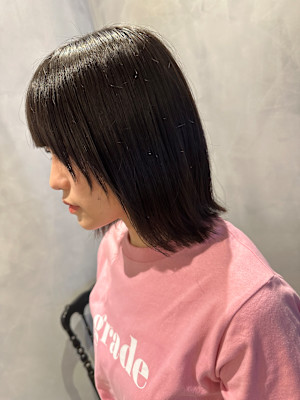 フェイスウルフレイヤーカット　Akane