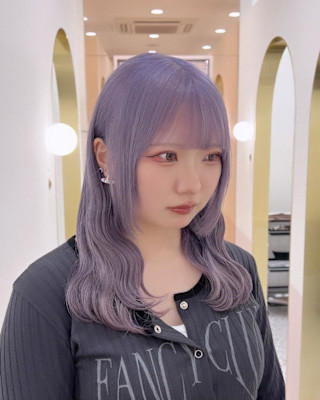 ハイトーンラベンダー×姫カット＊rina＊
