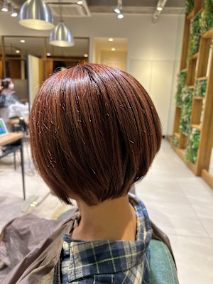 tip・top保谷店×ショートボブ×ハイライトカラー