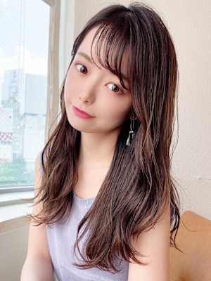 美髪/髪質改善/韓国/切りっぱなしボブ/フェイスレイヤー