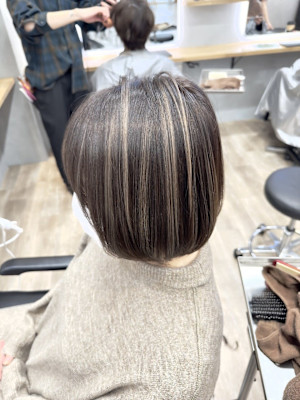 白髪ぼかし/ハイライトカラー/カラー/透明感/ハイライト