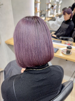 ダブルカラー/ブリーチ有/ブリーチ無/透明感/グレージュ