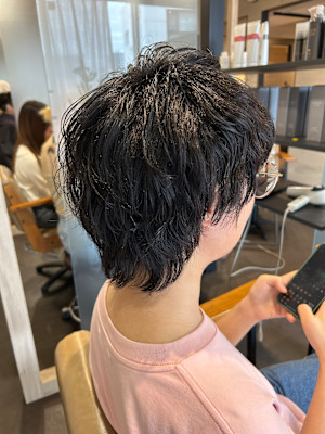 メンズゆるふんわりパーマ