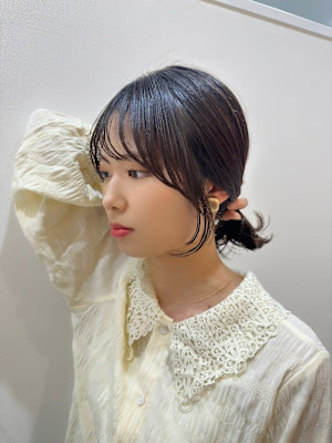 10代/20代/30代/顔まわりカット/小顔/サイドバング