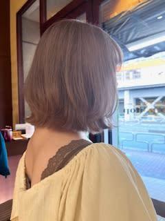 ピンクグレージュ×Bob