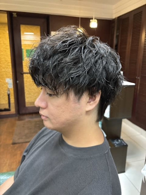 メンズ×パーマ【ツイストスパイラル】