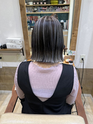 姫カットカールセミディシアーカラー