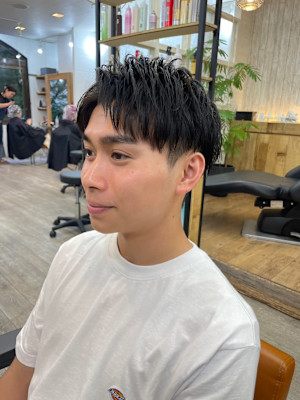 メンズカット爽やか刈り上げツーブロマッシュ学生社会人渋谷