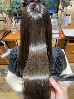 オリーブグレージュ髪質改善カラー☆小林
