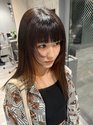 姫カットカールセミディシアーカラー