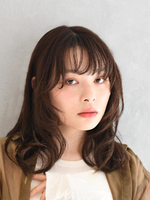 ワンカールレイヤー×セミロング		 		