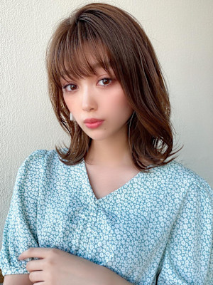 美髪/髪質改善/韓国/切りっぱなしボブ/フェイスレイヤー