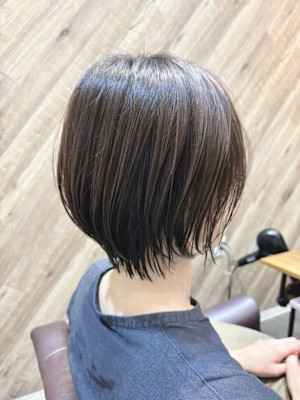オイルカラーショートボブ