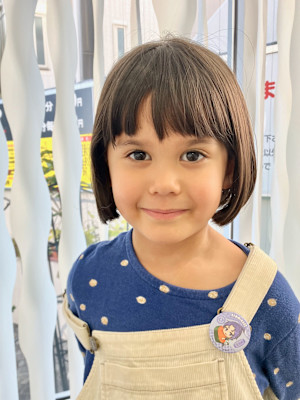 キッズ前髪パッツンボブ