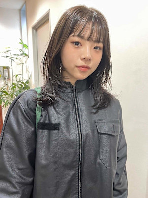 ブリーチなしうる艶オリーブベージュ福岡天神美容室