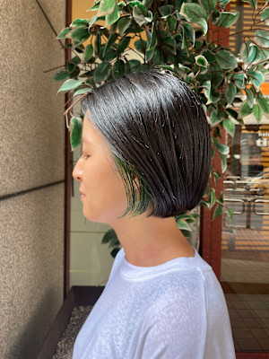 ミニボブインナーカラー