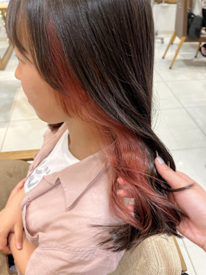 ［なつな］インナーレッド/顔周りレイヤー