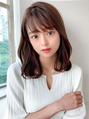 美髪/髪質改善/韓国/切りっぱなしボブ/フェイスレイヤー