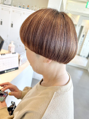 マッシュボブ/まとまりボブ/20代/30代/40代