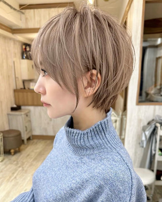 透明感色気ショート