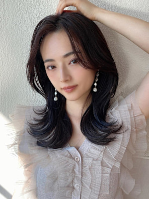 美髪/髪質改善/韓国/切りっぱなしボブ/フェイスレイヤー