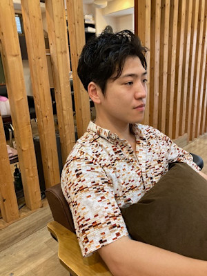 お客様髪質改善データ1406（夏のメンズショート）