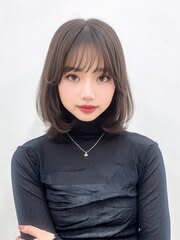 ツヤ髪透明感ミディレイヤー似合わせカット