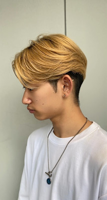 ハイトーン×センターパート