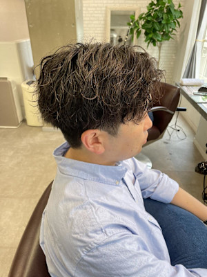 miu&宇都宮良太　メンズ波巻きパーマ