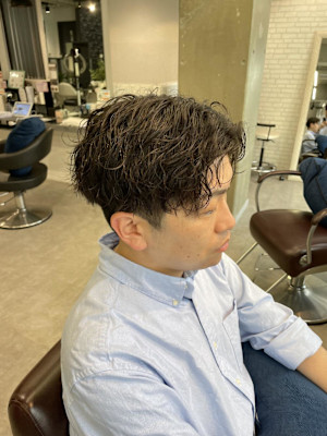 miu&宇都宮良太　メンズ波巻きパーマ