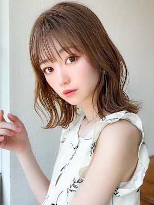 美髪/髪質改善/韓国/切りっぱなしボブ/フェイスレイヤー