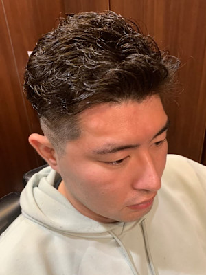 パーマ　五反田　理容室　床屋