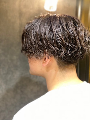 2ブロックパーマ　五反田　床屋　理容室　