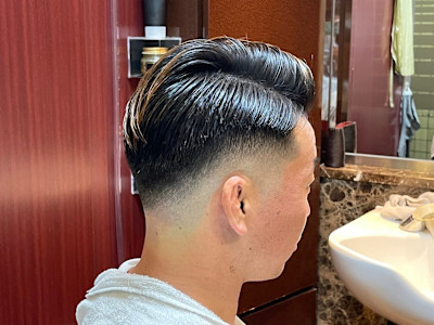 2ブロックショートスタイル　理容室　床屋　五反田