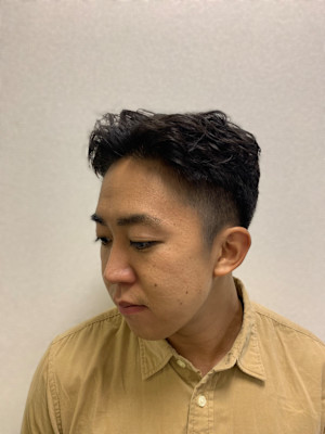 形状記憶パーマスタイル《五反田／理容室/バーバー/ビジネス》